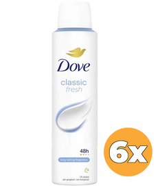 Dove 6x Dove Deodorant Spray Classic Fresh (200 ml)