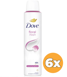 Dove 6x Dove Deodorant Spray Floral Fresh (200 ml)