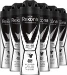 6x Rexona Deodorant spray men invisible (150 ml) 6 x 150 ml thumb