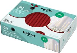 Bolsius Bolsius Horeca Gotische Kaars 240/23 Doos 100 Wijnrood (100 stuks)