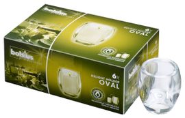 Bolsius Bolsius Horeca Relight Houder 100/84 Oval Transparant (6 stuks)