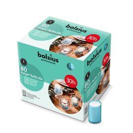 Bolsius Bolsius Horeca Relight® Plus Navullingen 64/52 Aqua (80 stuks)