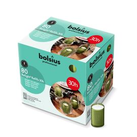 Bolsius Bolsius Horeca Relight® Plus Navullingen 64/52 Olijfgroen (80 stuks)
