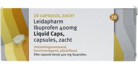 Leidapharm Leidapharm Ibuprofen 400mg Liquid (20 capsules)