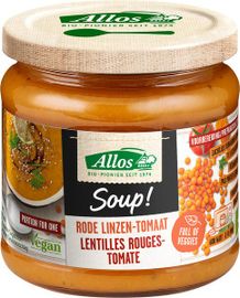 Allos Allos Rode-Linzen-Tomatensoep (350 ml)