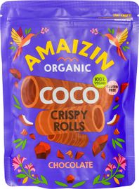 Amaizin Amaizin Crispy Rolls Kokos Chocolade (140 gr)