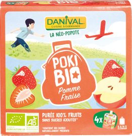 Danival Danival Knijpfruit Appel-Aardbei (4 stuks)