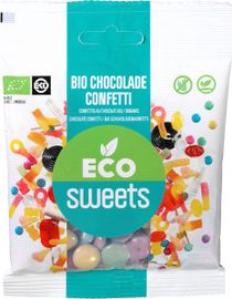 Eco Sweets Eco Sweets Confetti Chocolade Puur Vegan (60 gr)