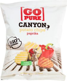 Go Pure Go Pure Aardappelchips Paprika Canyon (125 gr)