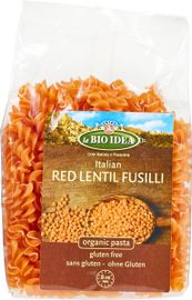 La Bio Idea La Bio Idea Fusilli Rode Linzen Glutenvrij (250 gr)