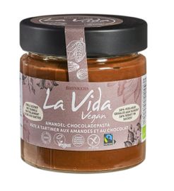 La Vida Vegan La Vida Vegan Chocoladepasta Met Amandel (200 gr)