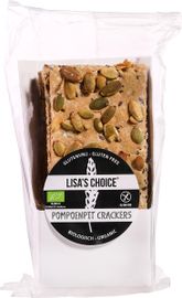 Lisa's Choice Lisa's Choice Crackers Pompoenpit Glutenvrij (175 gr)