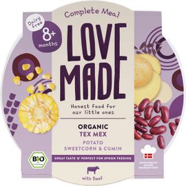 Lovemade Lovemade Babymaaltijd Tex-Mex 8+ Maanden (185 gr)