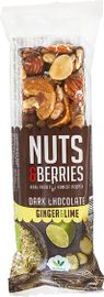 Nuts & Berries Nuts & Berries Notenreep Dark Choc Gember (40 gr)
