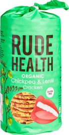 Rude Health Rude Health Crackers Kikkererwten-Linzen (120 gr)