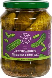 Your Organic Nature Your Organic Nature Augurken Zoetzuur (670 gr)