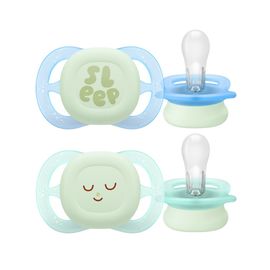 Avent Avent Fopspeen 0-2M Ultra Start Nighttime Groen/Blauw (2 stuks)