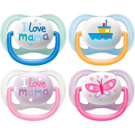 Avent Avent Fopspeen 0-6 Mnd Happy Roze/Blauw (2 stuks)