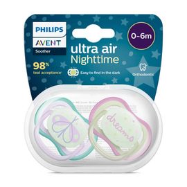 Avent Avent Fopspeen 0-6M Ultra Air Night Vuurvlieg/Droom (2 stuks)