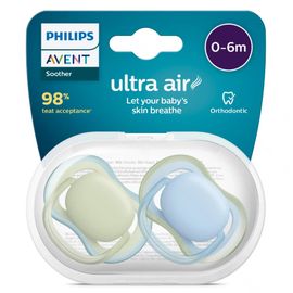 Avent Avent Fopspeen 0-6M Ultra Air Pistache Blauw (2 stuks)