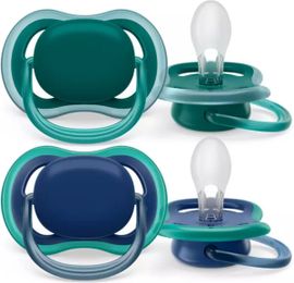 Avent Avent Fopspeen 6-18M Ultra Air Nachtblauw Groen (2 stuks)
