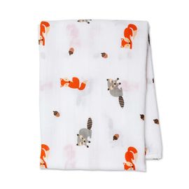 Lulujo Lulujo Swaddle 120X120 Katoen Forest Friends (1 set)