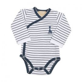 Sophie De Giraf Sophie De Giraf Romper Wit/Blauw 0M-50Cm (1 stuk)