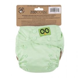 Zoocchini Zoocchini Luier Herbruikbaar Groen-Egel (1 set)