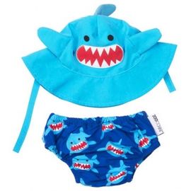 Zoocchini Zoocchini Zwemluier Set Large | Shark (1 set)