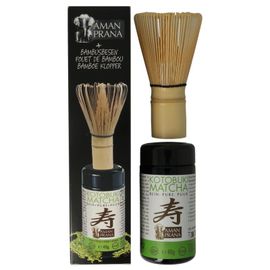 Amanprana Amanprana Kotobuki Matcha + Bamboe Klopper Bio (40 gr)