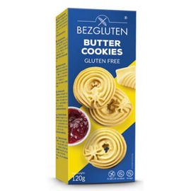 Bezgluten Bezgluten Butter Cookies Glutenvrij (120 gr)