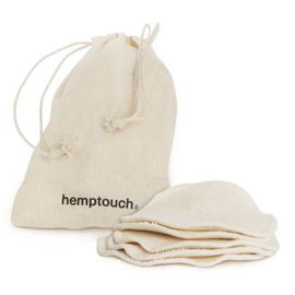 Hemptouch Hemptouch Reusable Cotton Pads + Laudry Bag (5 stuks)