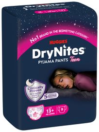 Huggies Huggies Drynites Teen 13+kg Girl (9 stuks)