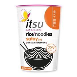 Itsu Itsu Satay Rice Noodles Cup Glutenvrij (63 gr)