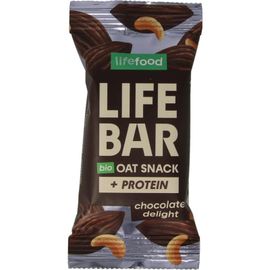 Lifefood Lifefood Lifebar Oatsnack Proteine Chocolate Delight Bio (40 gr)