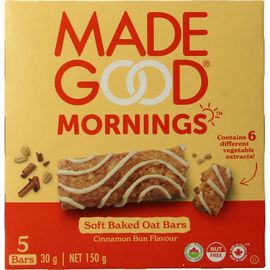 Madegood Madegood Morning Bar Cinnamon Bun Bio (5 stuks)