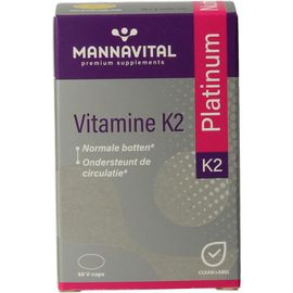 Mannavital Mannavital Vitamine K2 (60 vega capsules)