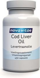 Nova Vitae Nova Vitae Levertraanolie capsules (450 capsules)