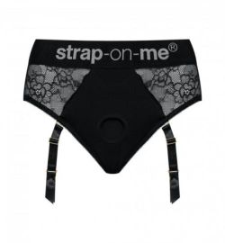 Strap-On-Me Strap-On-Me Diva Luxe Kanten Strap On Harnas met Jarretels XXL (1ST)