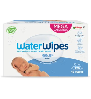 WaterWipes Babydoekjes 12-pak (720st) 720st