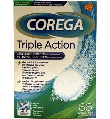 Corega Triple Action Cleanser (66st) 66st