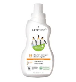 Attitude Nature+ Attitude Nature+ Vloeibaar Wasmiddel 35 Beurten Citrus Zest (1050 ml)