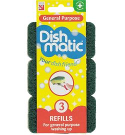 Dishmatic Dishmatic Navulsponsgrof (3 stuks)