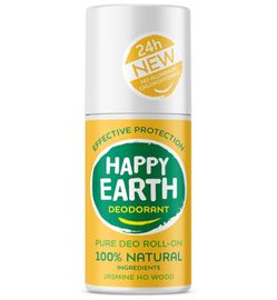 Happy Earth Happy Earth Deodorant roll on jasmine ho wood (75ml)