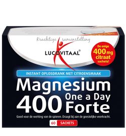Lucovitaal Lucovitaal Magnesium Citraat Poeder 400mg (60 zakjes)