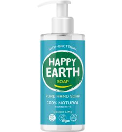 Happy Earth Happy Earth Pure hand soap cedar lime (300ml)