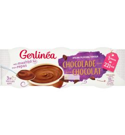 Gerlinéa Gerlinéa Afslank Maaltijdpudding Chocolade (kant-en-klaar) 3-pack (3x210g)