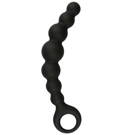 Easytoys Anal Collection Easytoys Anal Collection Zwarte anale plug met kralen (1 stuk)