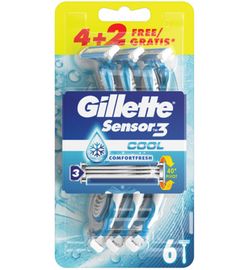 Gillette Gillette Sensor 3 cool wegwerpmesjes (6st)