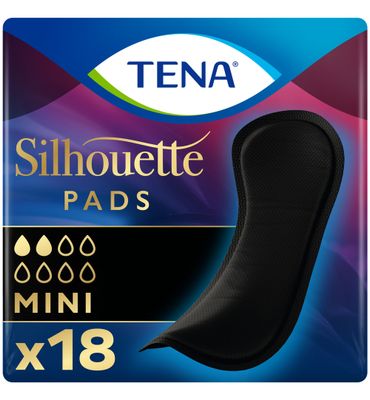 Tena Silhouette noir mini pad (18st) 18st